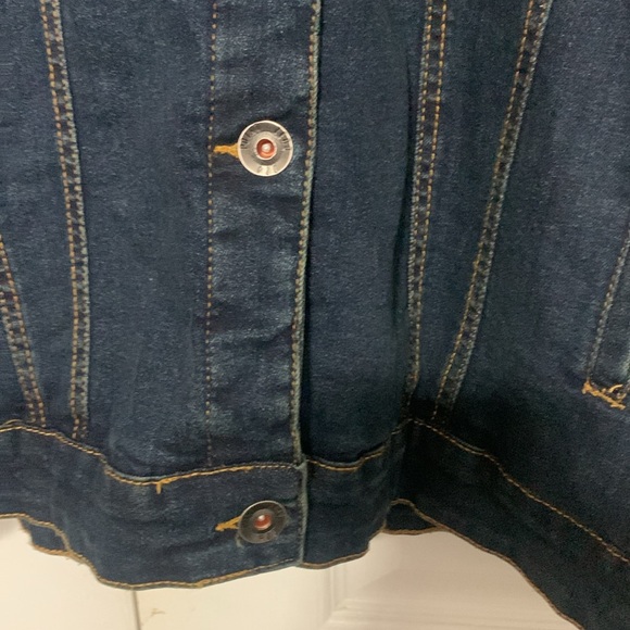 Men's Dark Blue Denim Jacket - Picture 6 of 6
